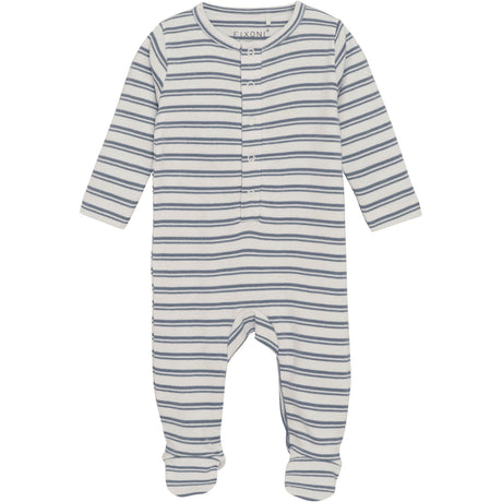 FIXONI Flint Stone Romper LS W. Feet Rib