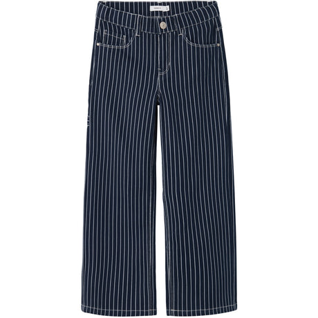 Name It Navy Blazer Rose Wide Twill Stripe Bukser