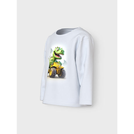 Name It Bright White Race Dino Voto Regular Bluse