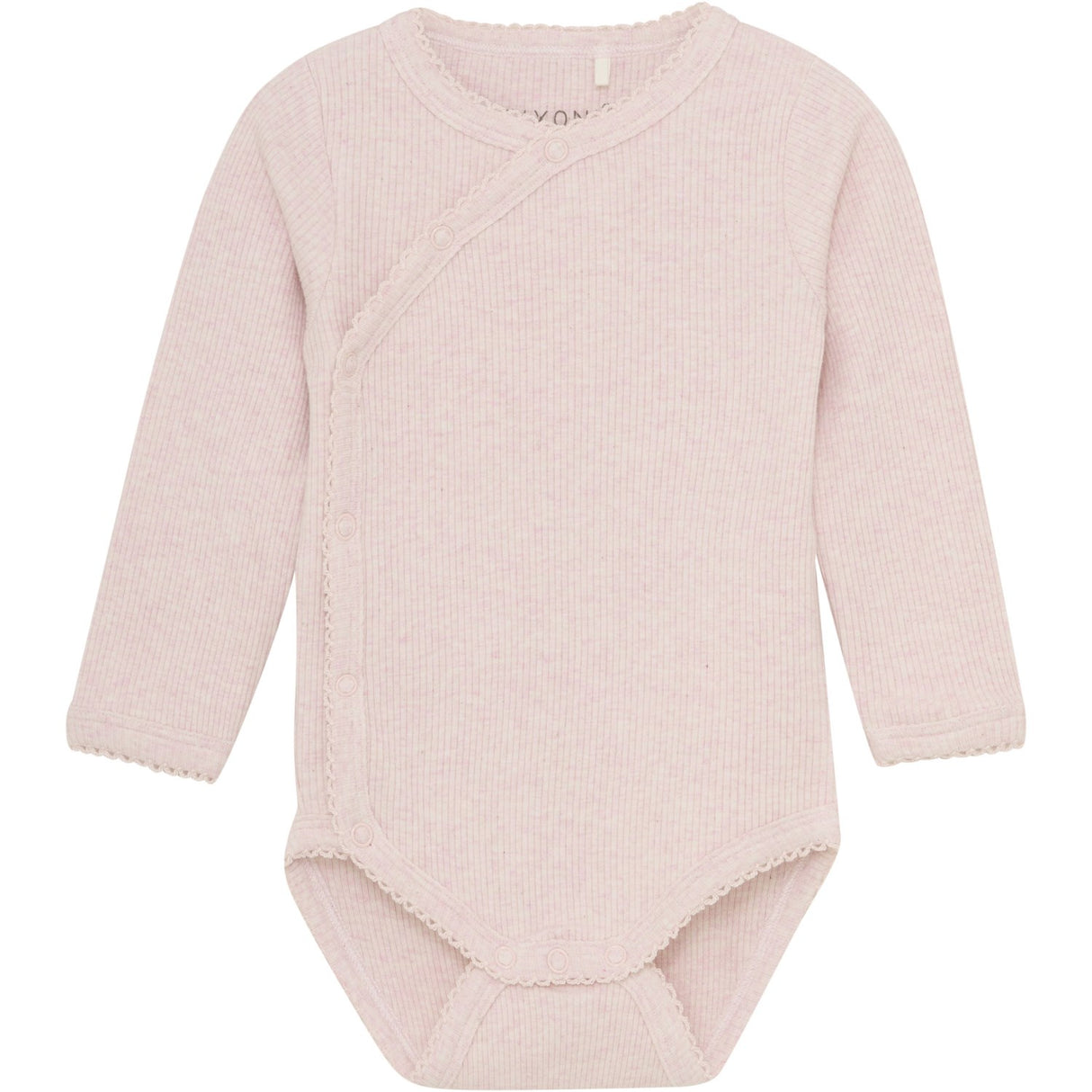 FIXONI Hushed Violet Melange Wrap Body LS Mélange Rib