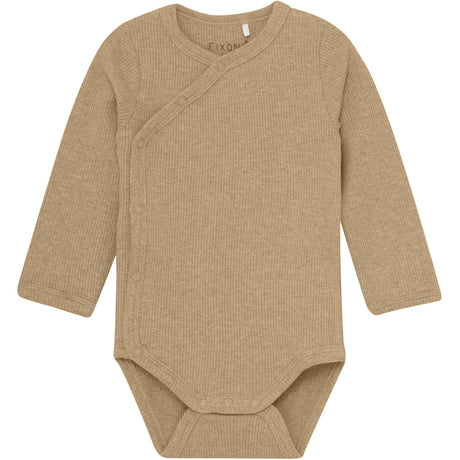 FIXONI Macaroon Melange Wrap Body LS Mélange Rib