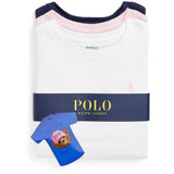 Polo Ralph Lauren White / Hintofpink /Newport Navy Girl Gaveæske Sæt 3-Pak T-Shirts