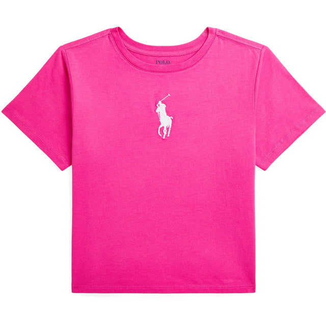 Polo Ralph Lauren Belmont Pink W/ C1750 White Girl T-Skjorte