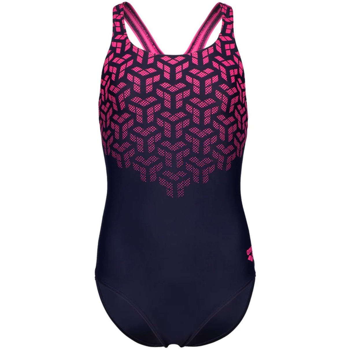 Arena Navy-Shocking Pink Kikko V Badedragt Swim Pro Back