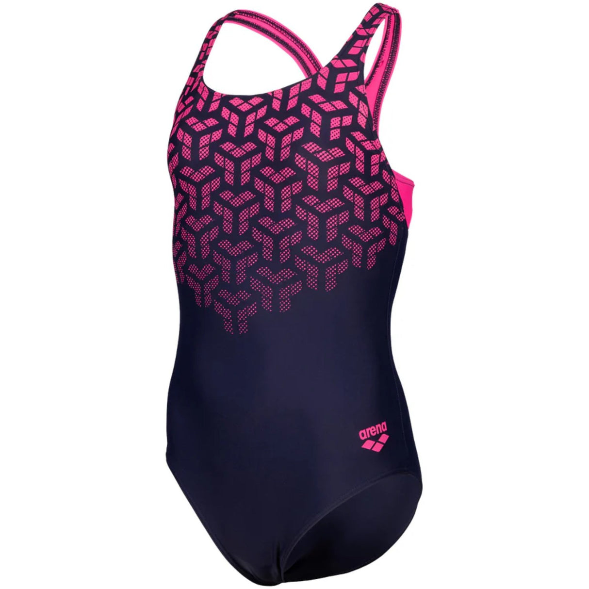 Arena Navy-Shocking Pink Kikko V Badedragt Swim Pro Back