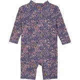 Color Kids Vintage Indigo Baby Badeheldragt L/S, AOP
