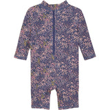 Color Kids Vintage Indigo Baby Badeheldragt L/S, AOP