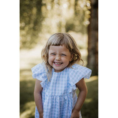 Fliink Dream Blue Check Pari Top