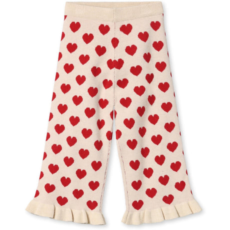 Fliink Pompeian Red/ Sandshell Alon Heart Ruffle Pant