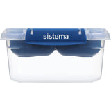 Sistema Ocean Blue Square Stax To Go Madkasse 1.15L