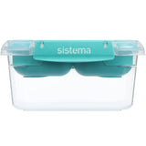 Sistema Minty Teal Square Stax To Go Madkasse 1.15L