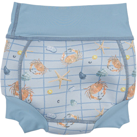 Mikk-Line Faded Denim AOP Baby Badebukser Genanvendt