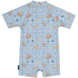 Mikk-Line Faded Denim AOP UV Badedragt Genanvendt