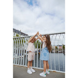 COPENHAGEN COLORS Super Lt Blue Indigo Washed Organic Denim Spencer Kjole m. Hjerte