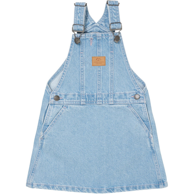 COPENHAGEN COLORS Super Lt Blue Indigo Washed Organic Denim Spencer Kjole m. Hjerte