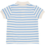 COPENHAGEN COLORS Himmelblå Stripe Pique Stripe Poloshirt