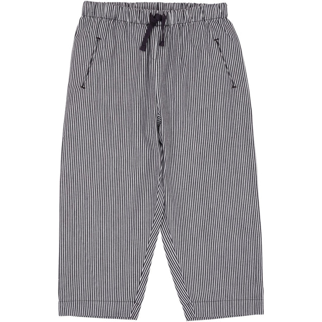 COPENHAGEN COLORS Navy Stripe Striped Yarndyed Bukser