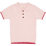 COPENHAGEN COLORS Ballerina/Berry Comb. Rib Strikket Polo