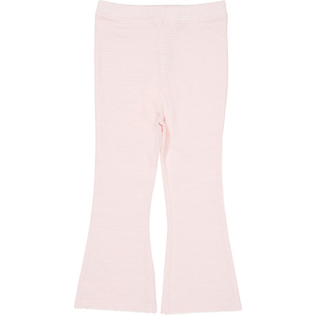 COPENHAGEN COLORS Ballerina/Creme Stripe Striped Flare Bukser