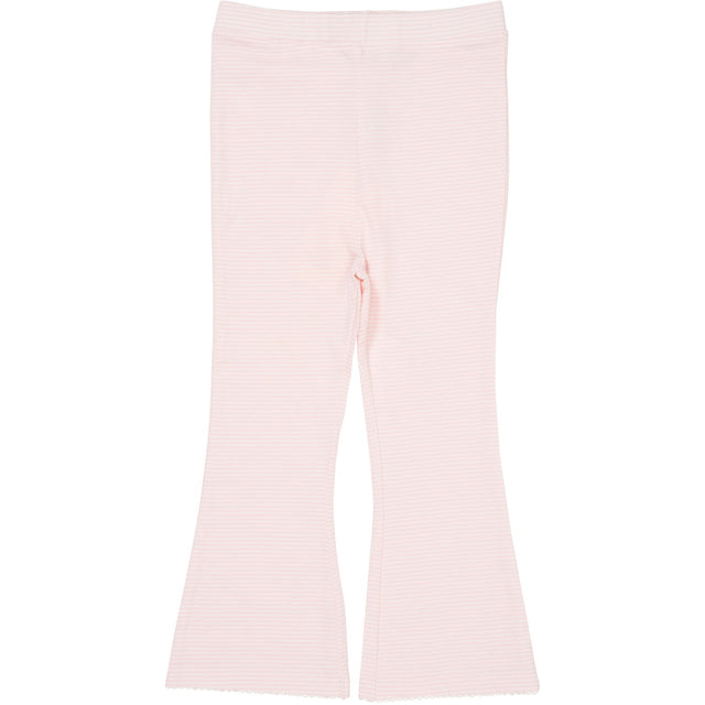 COPENHAGEN COLORS Ballerina/Creme Stripe Striped Flare Bukser