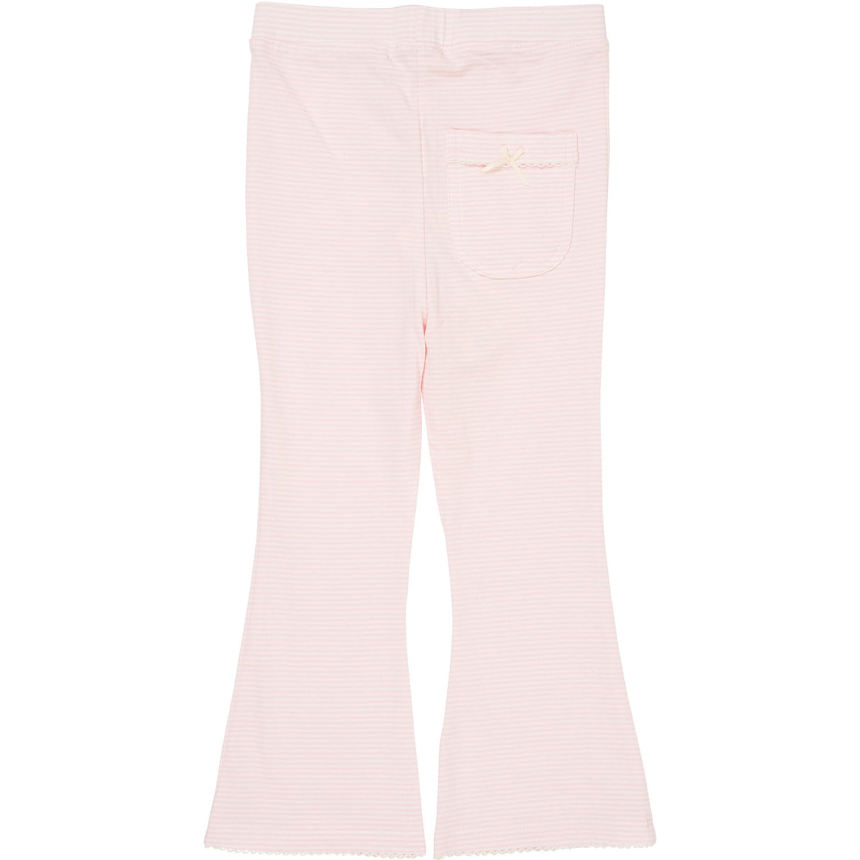 COPENHAGEN COLORS Ballerina/Creme Stripe Striped Flare Bukser