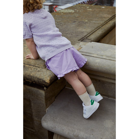 COPENHAGEN COLORS Lavendel strikket Pointelle T-shirt