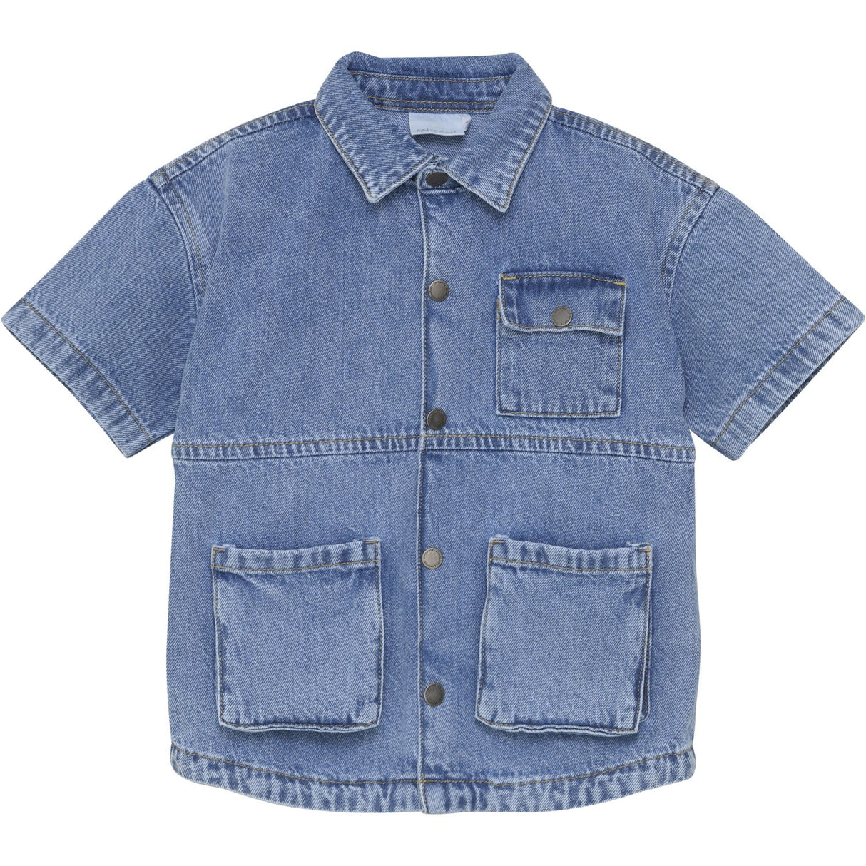 En Fant Light Denim Blue Skjorte SS Denim