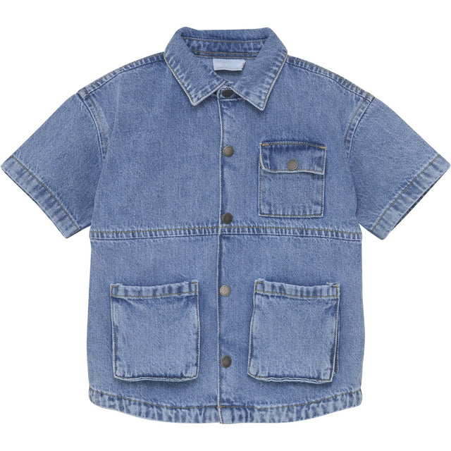 En Fant Light Denim Blue Skjorte SS Denim