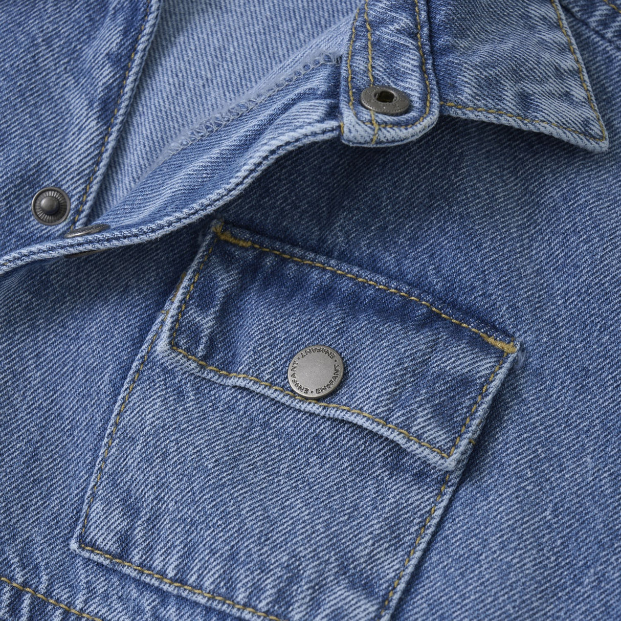 En Fant Light Denim Blue Skjorte SS Denim