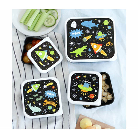 A Little Lovely Company Galaxy Lunch & Snack Box Sæt