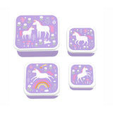 A Little Lovely Company Unicorn Dreams Lunch & Snack Box Sæt