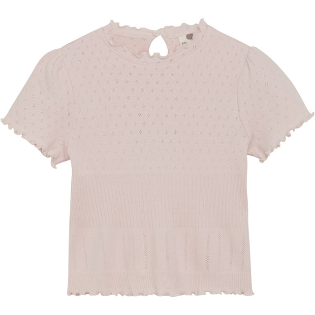 En Fant Veiled Rose T-Shirt Pointelle
