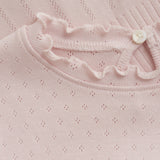 En Fant Veiled Rose T-Shirt Pointelle