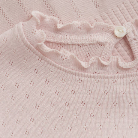 En Fant Veiled Rose T-Shirt Pointelle