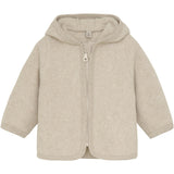 Huttelihut Camel Melange Jakke Ears Bomuld Fleece