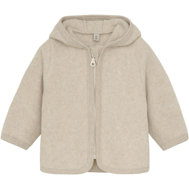 Huttelihut Camel Melange Jakke Ears Bomuld Fleece