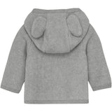 Huttelihut Light Grey Melange Jakke Ears Bomuld Fleece