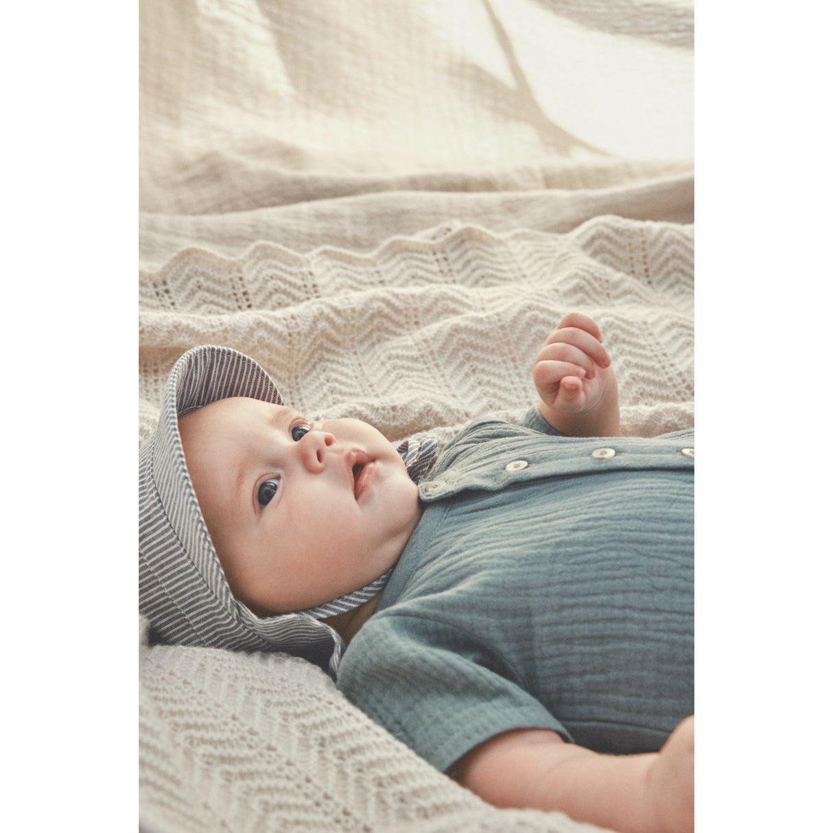 Huttelihut Desert Sage Solhat Woven Stripe