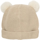 Huttelihut Irish Cream Hue Strik m. Pompoms