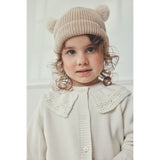 Huttelihut Irish Cream Hue Strik m. Pompoms