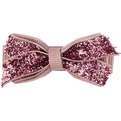 Bow's by Stær Klassisk Sløjfe - Rosa Glitter - 4,5 cm