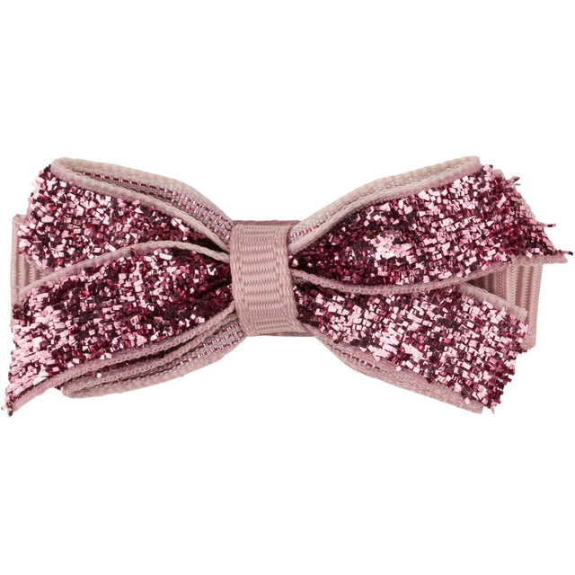Bow's by Stær Klassisk Sløjfe - Rosa Glitter - 4,5 cm