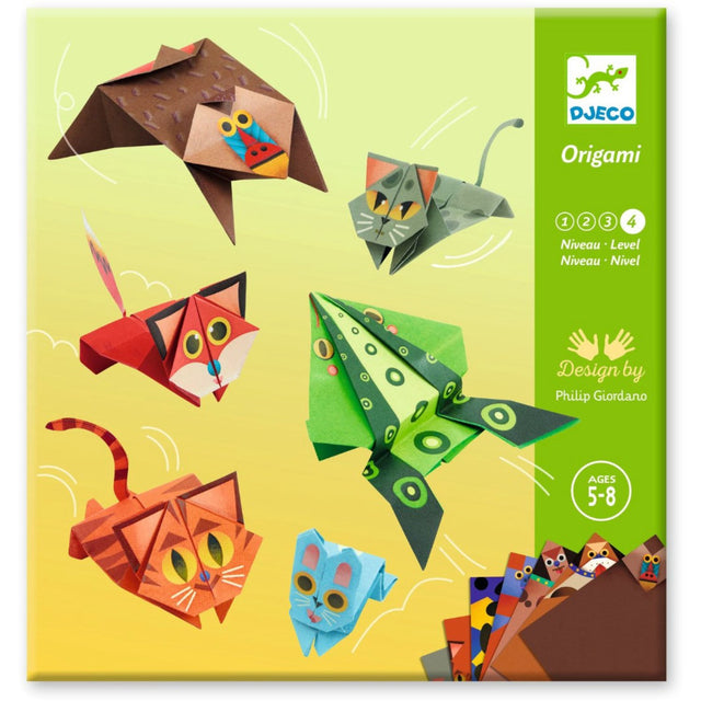 Djeco  Kreativ origami, Hoppende dyr