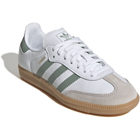 adidas Originals Ftwr White/Silver Green/Gum 3 Samba Og J Sneakers