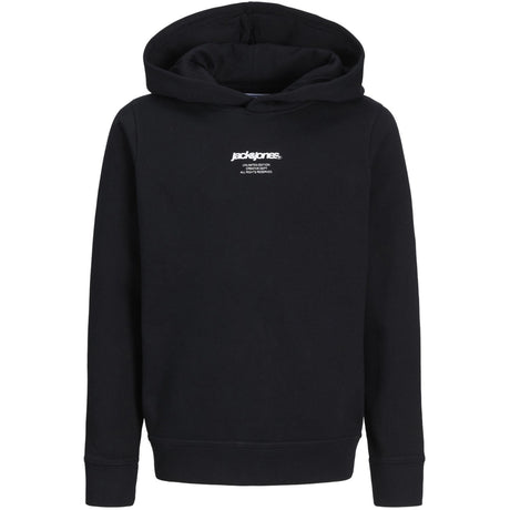 Jack & Jones Junior Black Tarmac Camo Back Print Hættetrøje