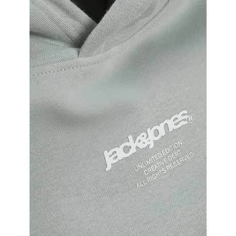 Jack & Jones Junior Aqua Gray Tarmac Camo Back Print Hættetrøje
