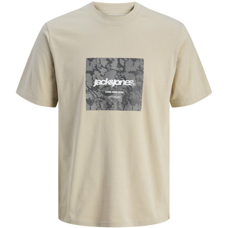 Jack & Jones Junior Pure Cashmere Tarmac Camo Front T-Shirt Crew Neck