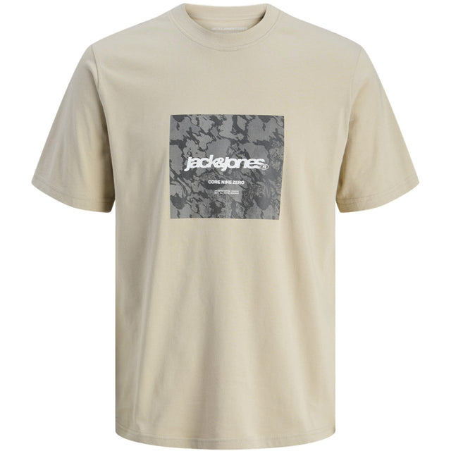 Jack & Jones Junior Pure Cashmere Tarmac Camo Front T-Shirt Crew Neck