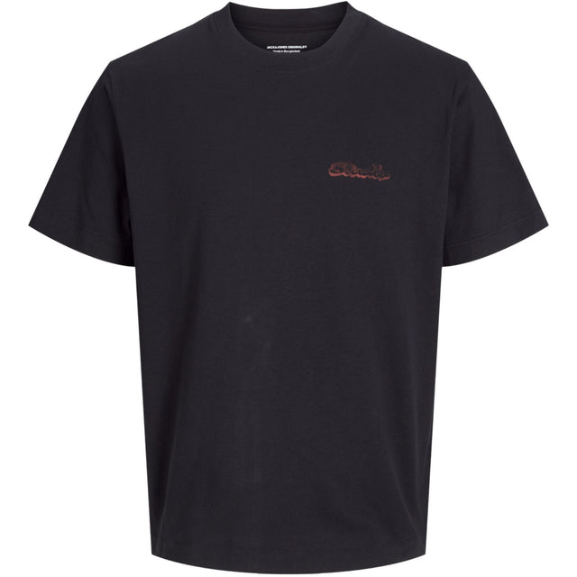 Jack & Jones Junior Black Retiro Back T-Shirt Crew Neck