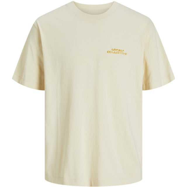 Jack & Jones Junior Antique White Retiro Back T-Shirt Crew Neck